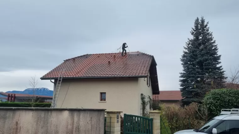 Démoussage et nettoyage de toiture 