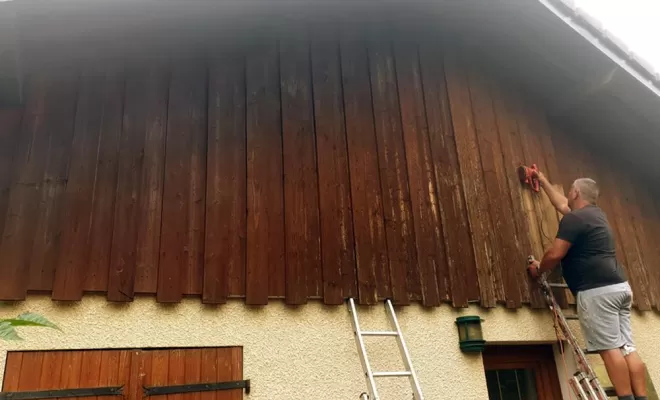 Peinture extérieure bois, Annecy, JORDAN LAFORET RÉNOVATION